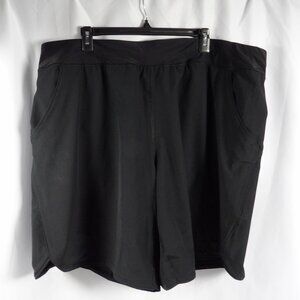 Lands’ End 24W Plus Women's Swim Shorts w/ Pockets Longer Length Good Coverage
